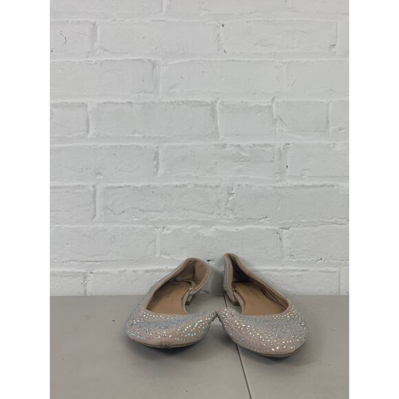 Big Buddha Champagne Embellished Rhinestone Ballet Flats Blush Pink Size US 8.5 - Picture 2 of 7
